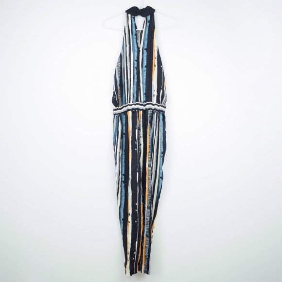 Ella Moss Fjordic Jumpsuit Stripe Halter - Picture 3 of 7